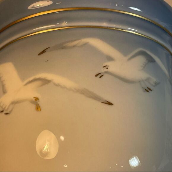 Bing & Grondahl Seagull with gold Flowerpot No 668 - Picture 8 of 15